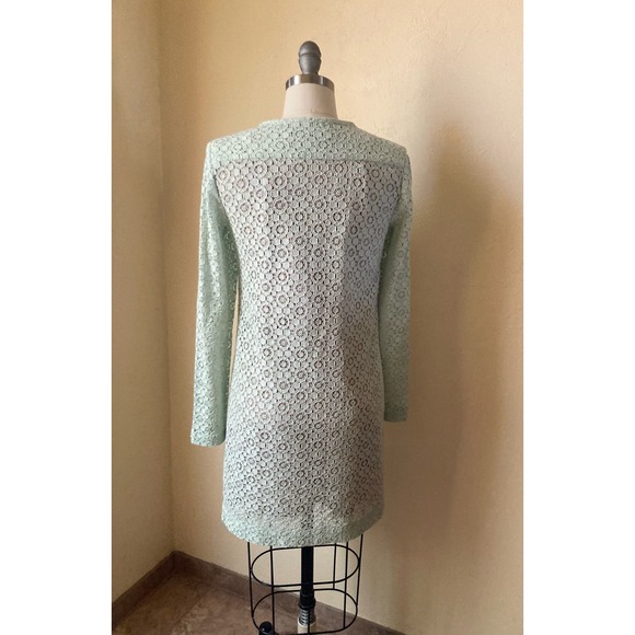 Victoria Beckham For Target Women's Dress Size XS Mint Green Lace Over Lay - Picture 4 of 8